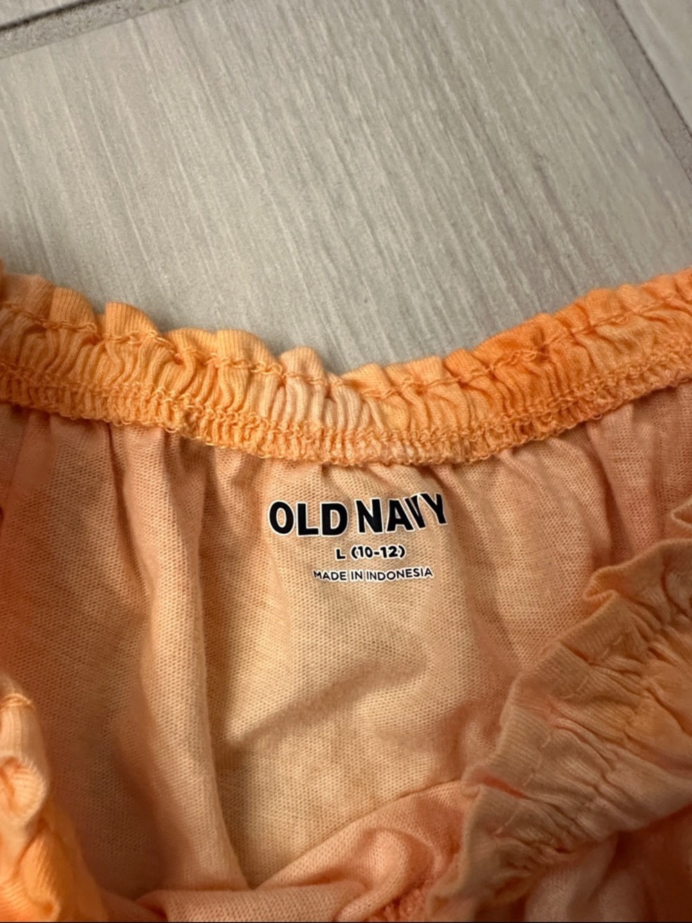 Old Navy Kids Orange Tie-Dye Romper - NWT, Size L (10-12) - Picture 2 of 2